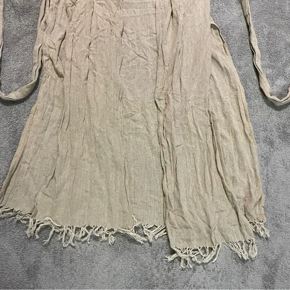 Chinta Mani Alchemi Tunic Womens Small 100% Cotton Beige Bohemian - Picture 4 of 15